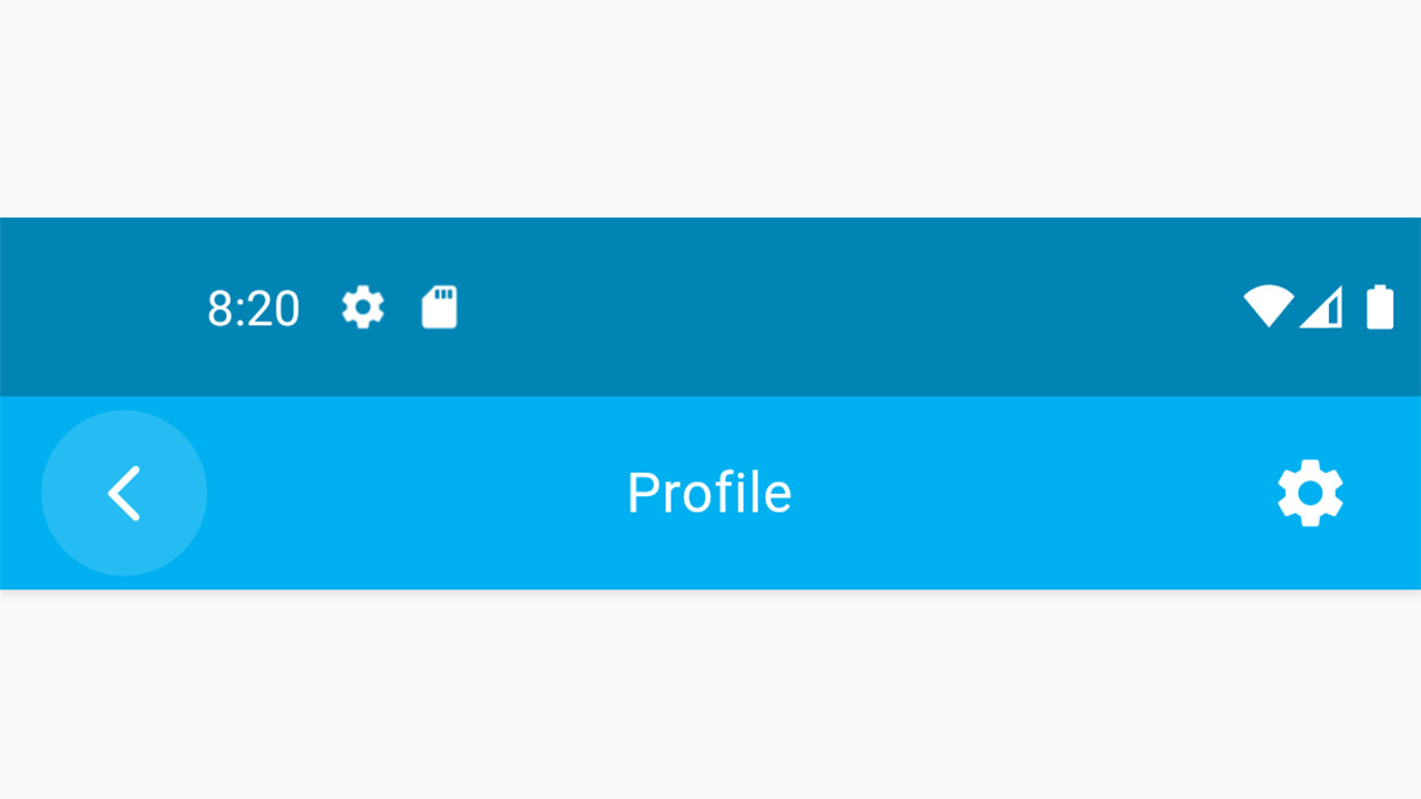 Back Button AppBar preview