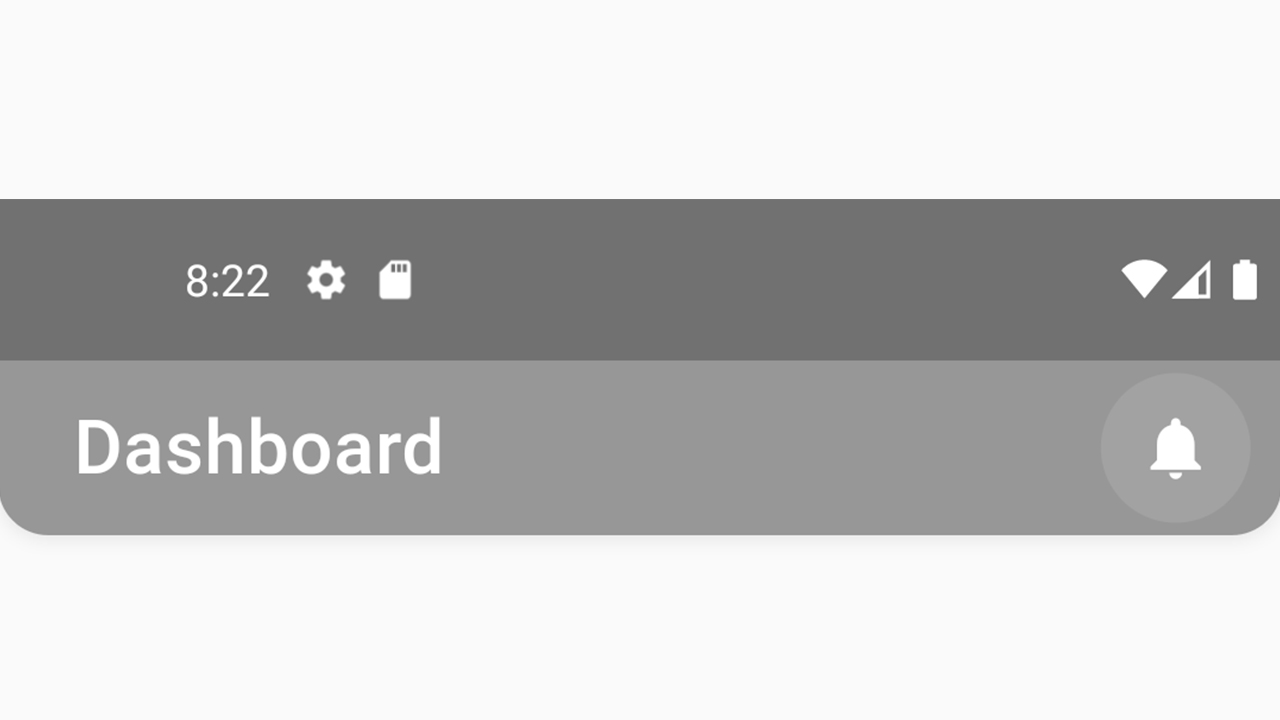 Basic AppBar preview