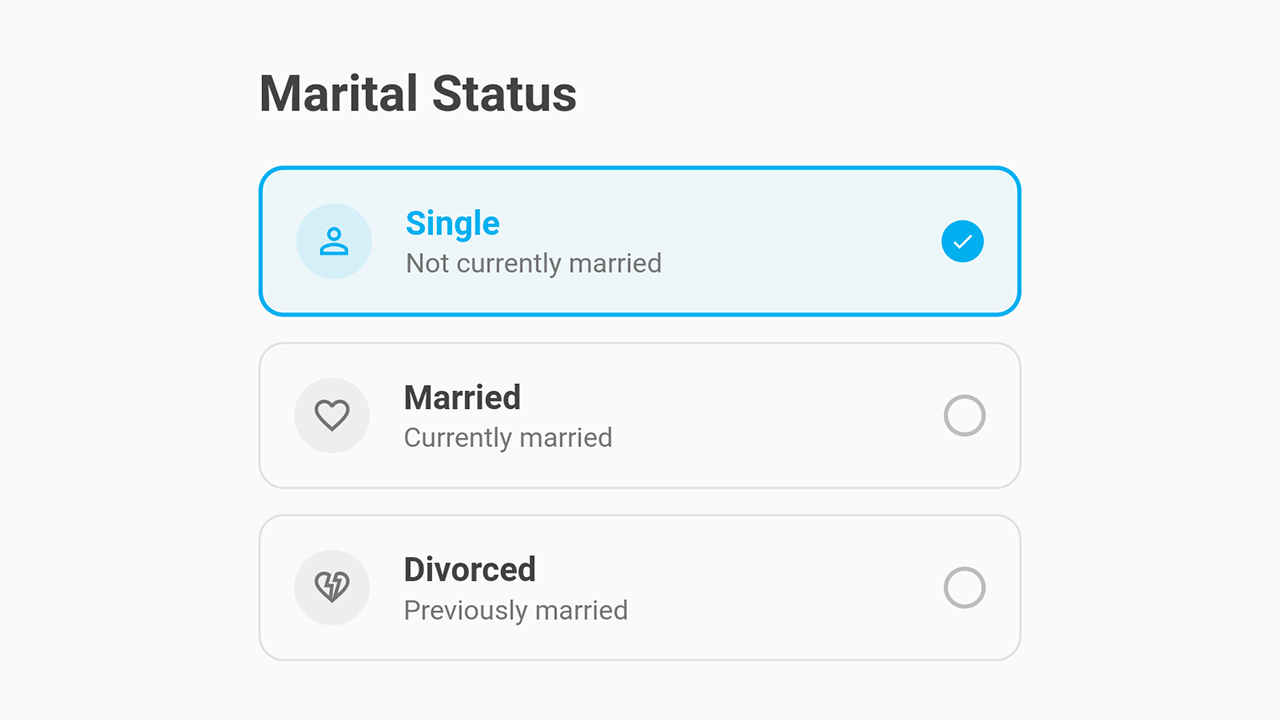 Status Selection preview